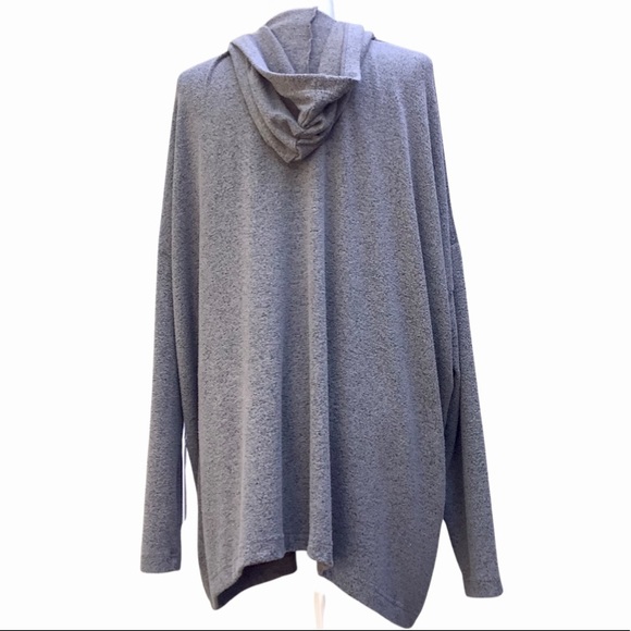 SOLD🏷NEW Young Fabulous & Broke Grey Hooded Open Front Cardigan, Small - Picture 6 of 9
